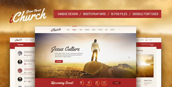 iChurch — PSD Template