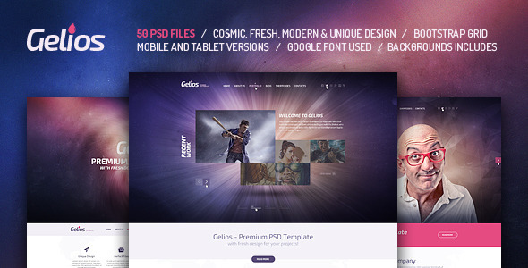Gelios — PSD Template product preview