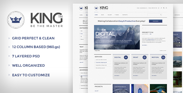 KING PSD Template