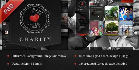 Charity PSD Template