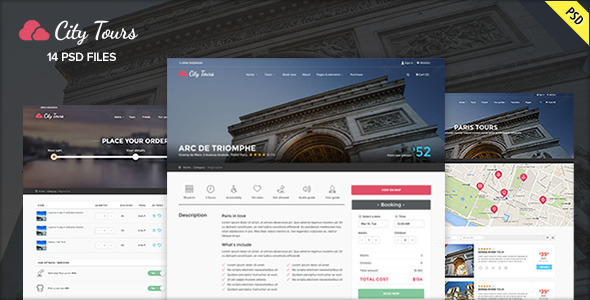 CityTours PSD - Travel and Hotels
