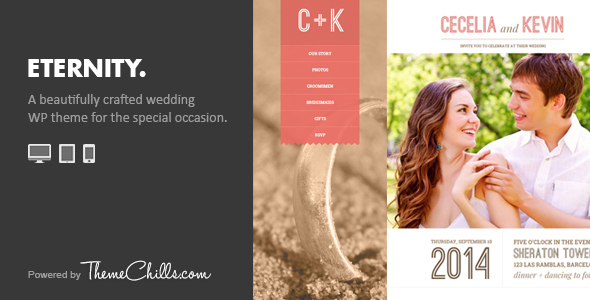 Eternity - Responsive Wedding WordPress Theme listing image