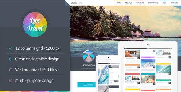 Love Travel - PSD Template
