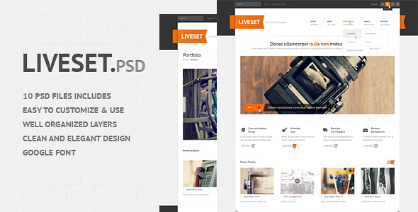 Liveset - Modern and Clean PSD Theme