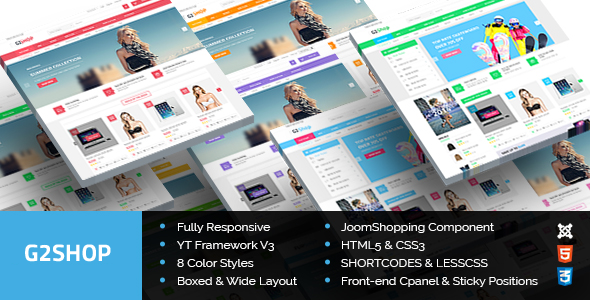 G2Shop - Responsive Ecommerce Joomla Template