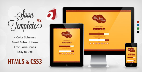 Product preview supplied for Gila - Responsive Coming Soon Template