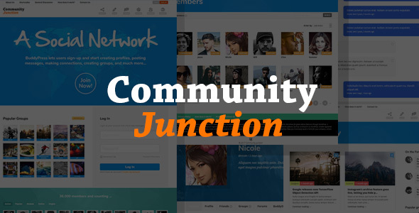 Preview image for CommunityJunction - BuddyPress Membership Theme