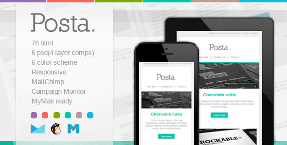 Posta - Responsive E-mail Template listing image