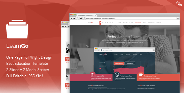 LearnGo - Education Learning Landing Page product preview