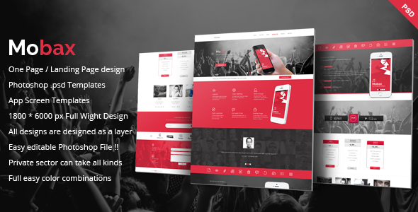 Mobax - App LandingPage Templates