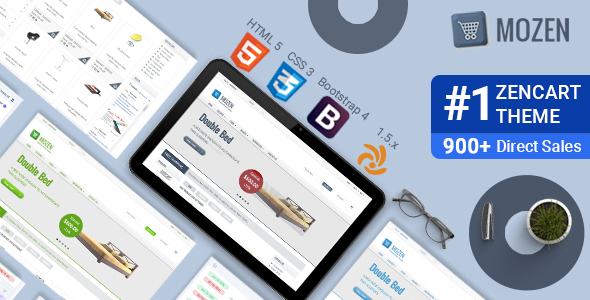 Mozen – Responsive Zencart Template product preview