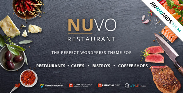 NUVO - Cafe & Restaurant WordPress Theme listing image
