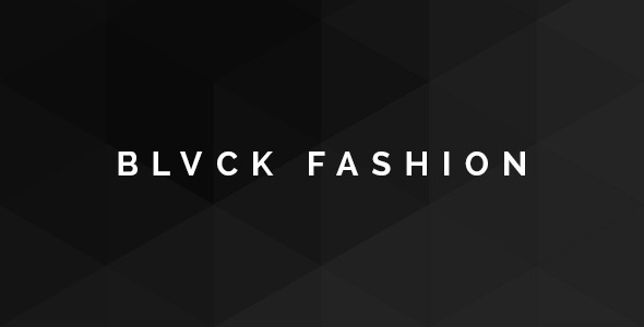 Blvck Fashion Store PSD