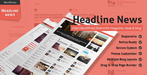 Headline News - Clean and Modern Magazine Theme listing image