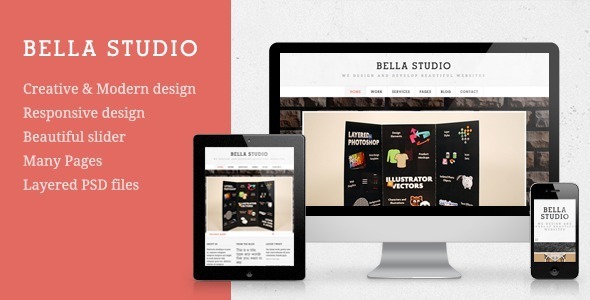 Bella Studio - Responsive Portfolio and Business product preview