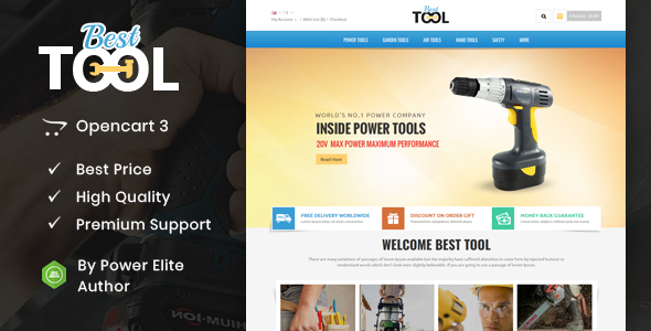Tools - Opencart Responsive Theme