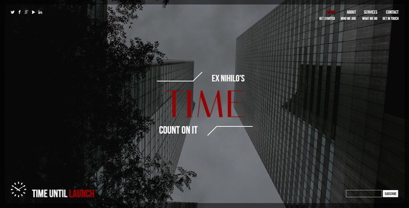 Time || Responsive Coming Soon Page