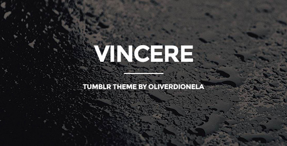 Product preview supplied for Vincere Business Tumblr Theme