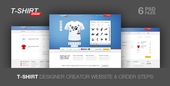 T Shirt Designer Creator PSD Template