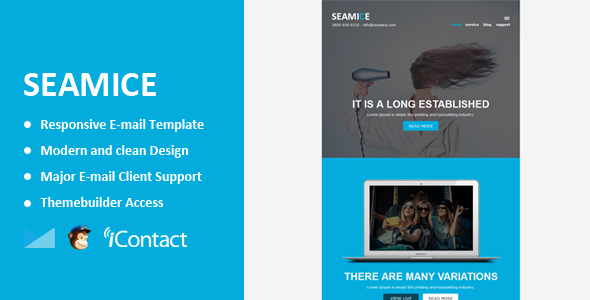 Seamice - Responsive Email + Themebuilder Access listing image