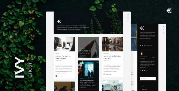 Ivy - Responsive Masonry Ghost Theme