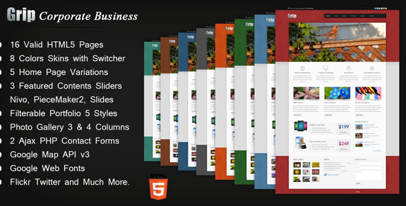 Grip Corporate Business HTML Template