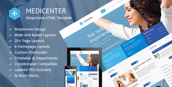 Preview image for MediCenter - Health Medical Template