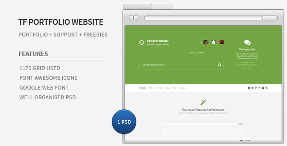 Envato Portfolio + Support + Freebies Website