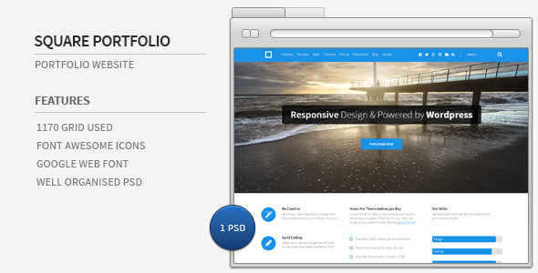 Square Portfolio Website