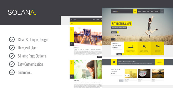 Solana – Multipurpose PSD Template