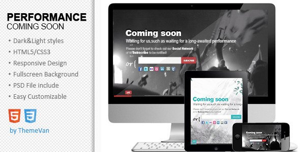 Performance - Responsive Under Construction page