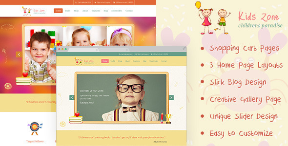 Kids Zone | Childern PSD