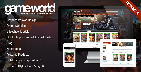 Game Store Shopify Theme - GameWorld listing image