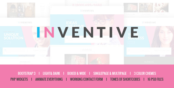 Inventive - Creative Single & Multipage Template product preview