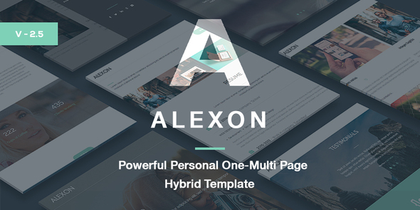 Alexon - Personal One-Multi Page Hybrid Template listing image