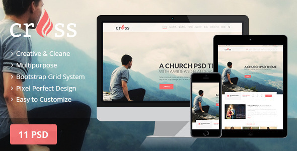 Cross Church | PSD template