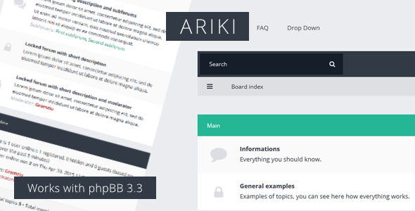 Ariki - phpBB3 Flat Theme