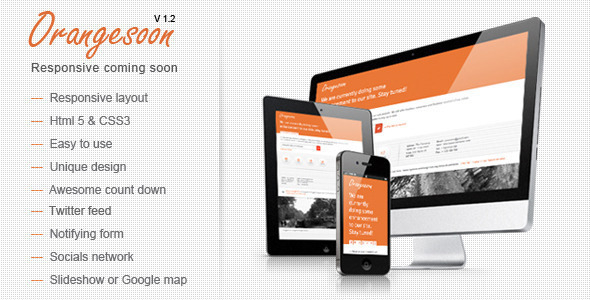 Preview image for Orange - Comingsoon Template