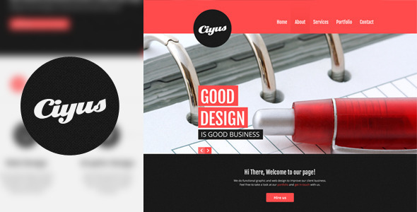 Preview image for Ciyus - Single Page Portfolio
