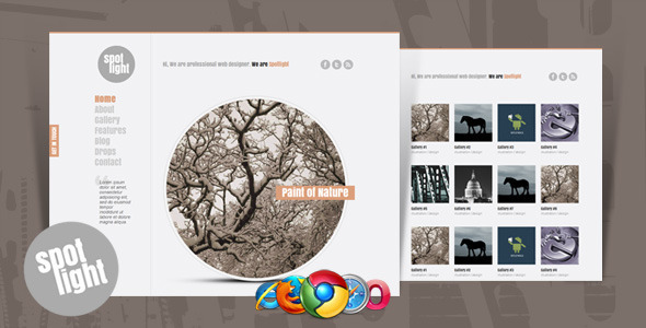 Spotlight - Clean & Minimal Website Template