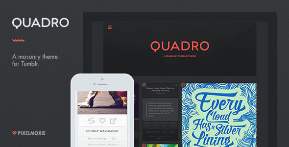 Quadro - A Masonry Theme for Tumblr listing image