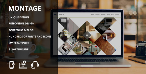 Preview image for Montage - Clean HTML Showcase Site