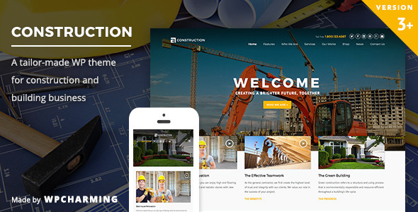 Construction WordPress Theme listing image