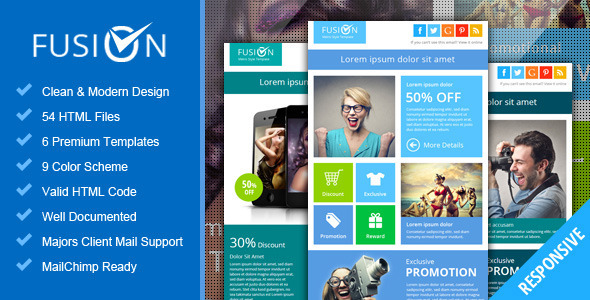 Preview image for Fusion - Metro Email Newsletter Template