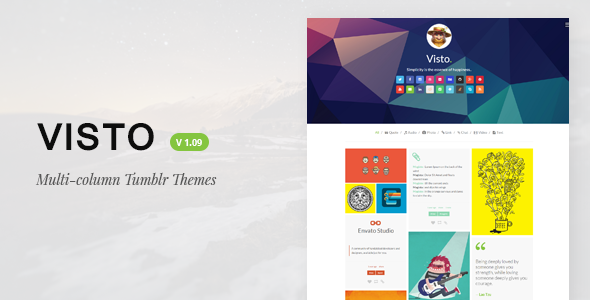 Visto | Multi-column , Responsive Tumblr Theme