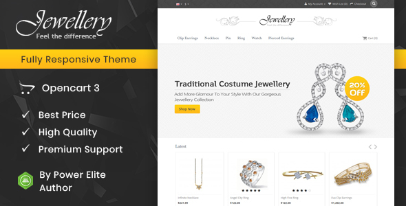Jewellery - Opencart Responsive Template