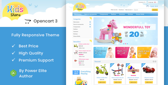 Kids Store - OpenCart Responsive Theme