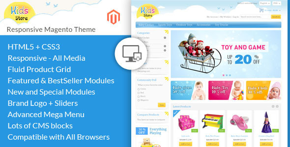Kids Store - Magento Responsive Template