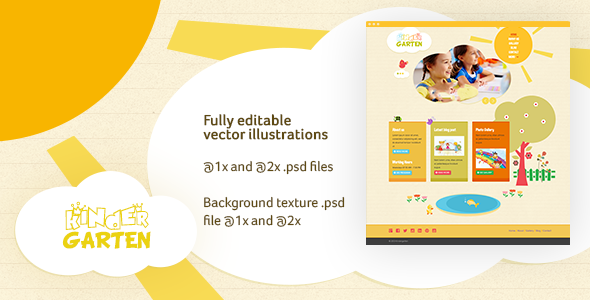 Kindergarten PSD Template