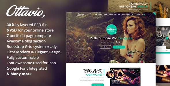 Ottavio - Creative Multi-Purpose PSD Template
